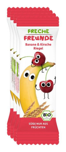Freche Freund Riegel Banane, Kirsche 4 x 23 g