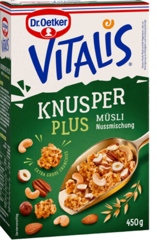 Vitalis Knusper Plus Müsli Nussmischung 450 g