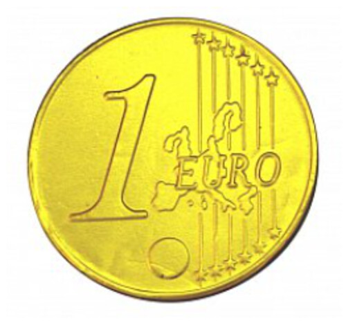 Schokolade 1 Euro 21,5 g