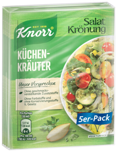 Knorr Salatkrönung Küchenkräuter 5 x 8 g