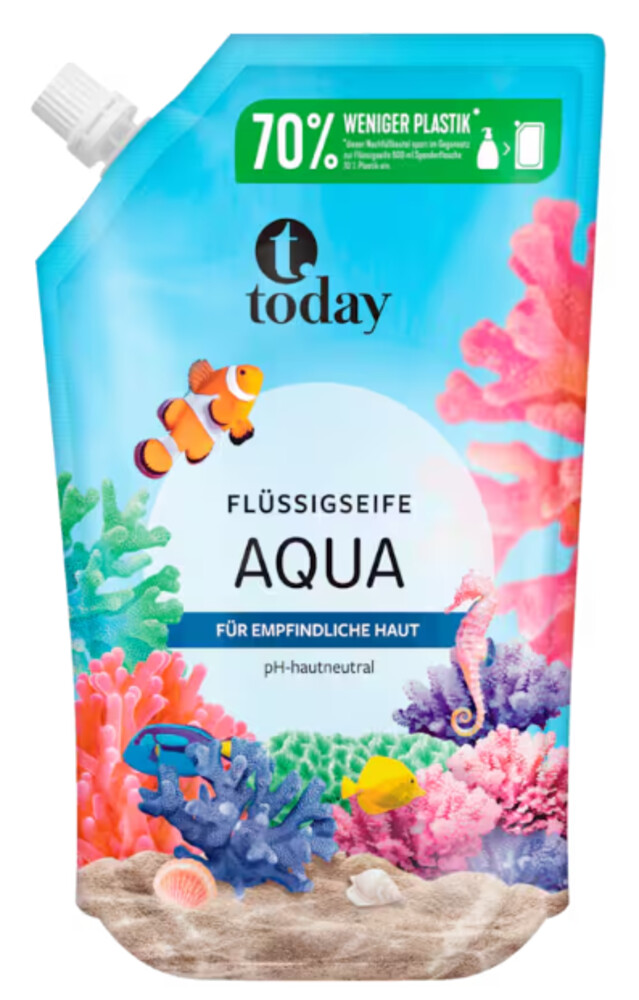 Today Flüssigseife Aqua náhradní náplň 1000ml