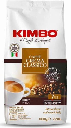 Kimbo Cafee Crema Classico zrnková káva 1 kg