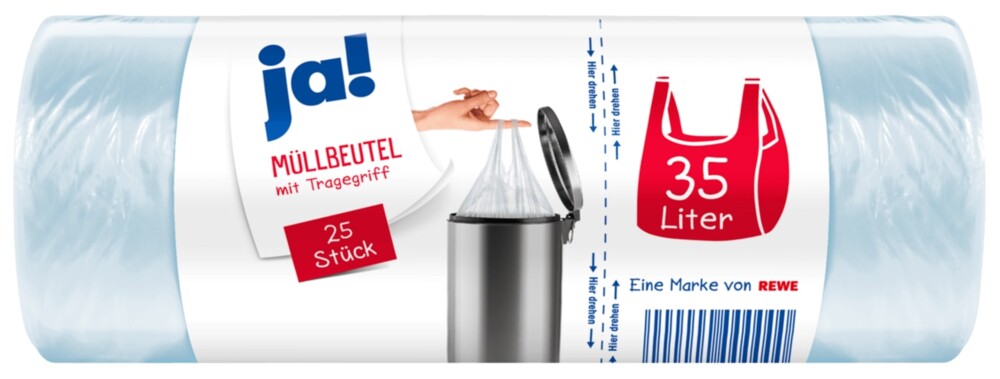 JA! Mühllbeutel 35 l 25 ks