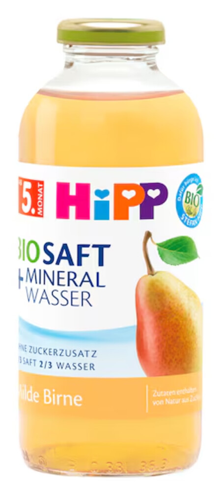 Hipp Bio Saft Mineral Wasser Milde Birne 5 m 500 ml