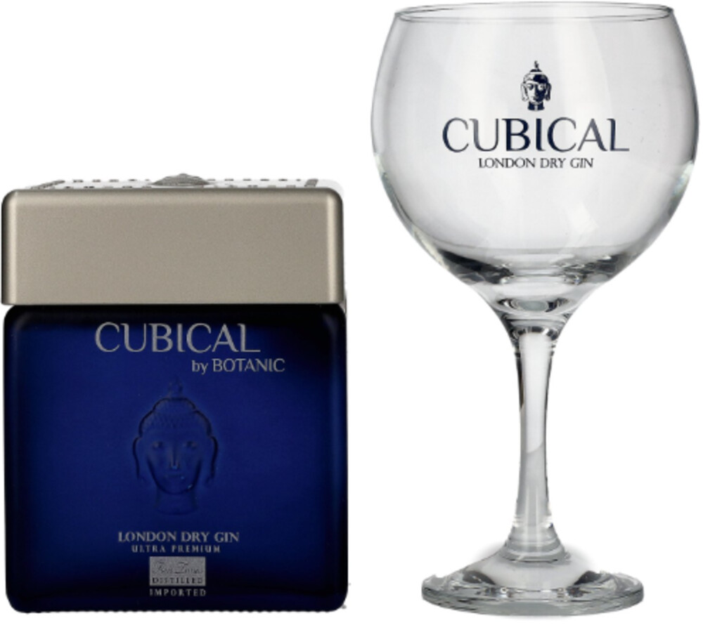 Gin Cubical Ultra Premium + sklenička 45% 0,7 l (holá láhev)