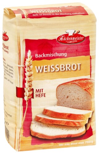 Küchenmeister Weissbrot mit Hefe 500 g