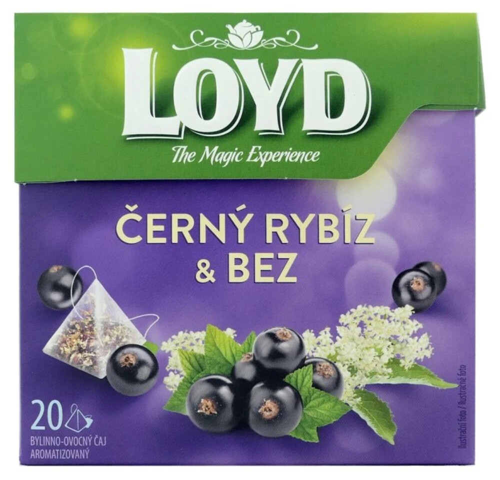 Loyd Černý Rybíz & Bez 20 x 2 g