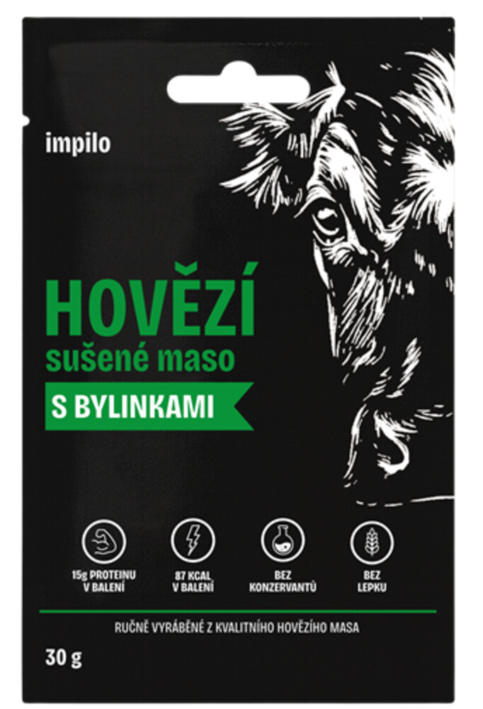 Impilo Hovězí sušené maso s bylinkami 30 g