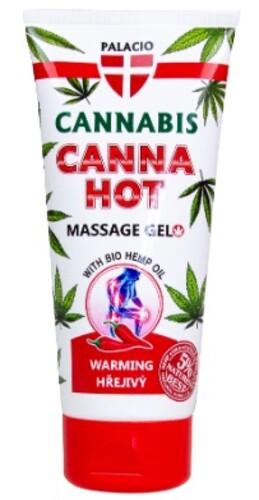 Palacio Canna Hot Konopný masážní gel hřejivý 200 ml