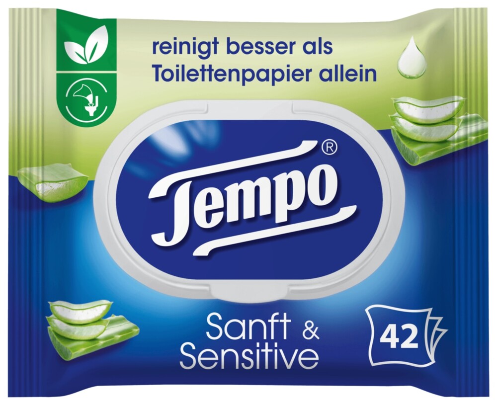Tempo Feuchte Toilettentücher Sanft&sensitiv
