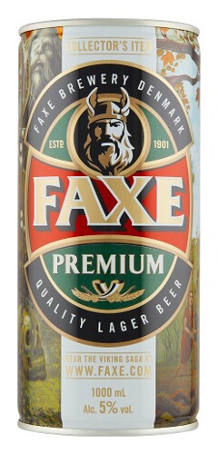 Faxe Premium 5% 1 l plech