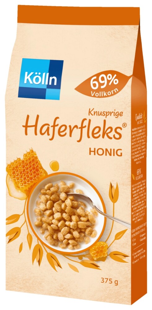 Kölln Haferfleks Honig 375 g 