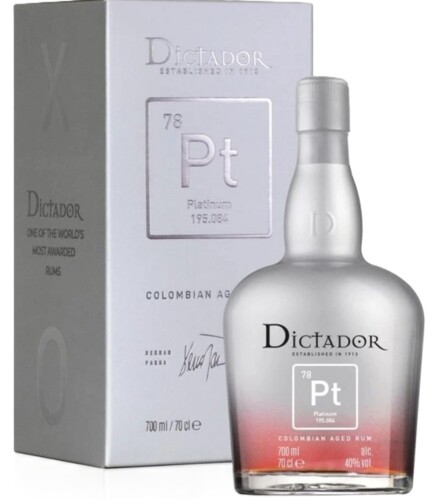 Dictador Rum Platinum 40% 0,7 l (karton)