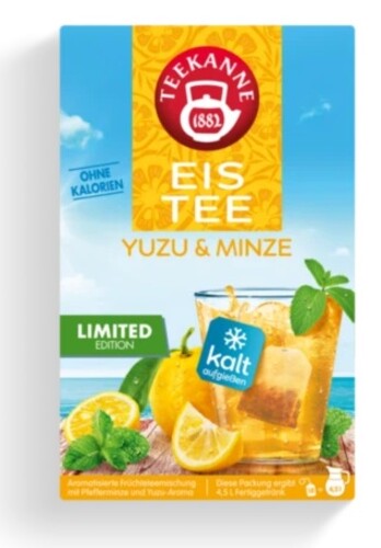 Teekanne Eistee Yuzu & Minze 18 x 2,5 g