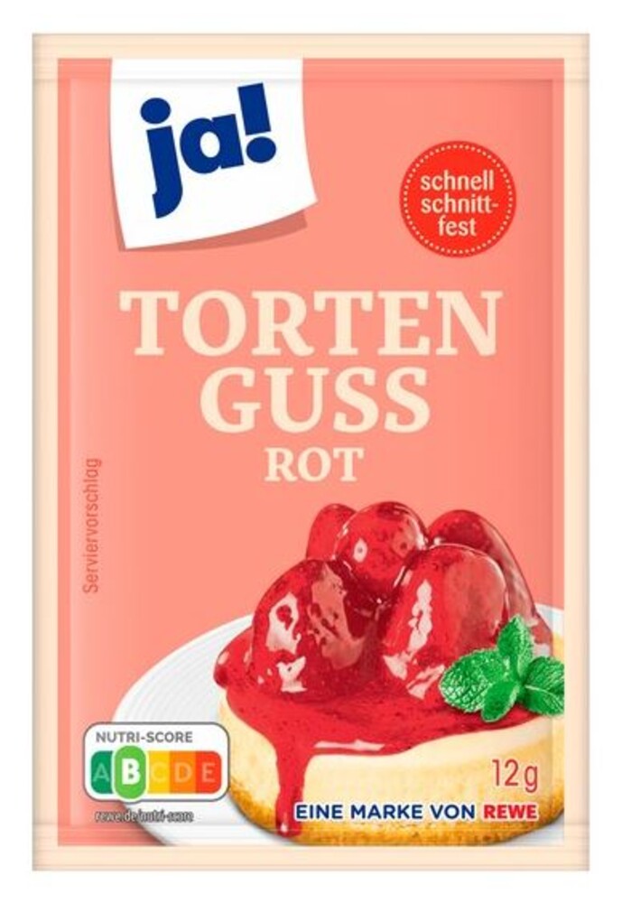 Ja! Tortenguss Rot 6 x 12 g
