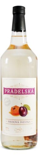 L´or Prádelská Medová Švestka 35% 1 l (holá láhev)