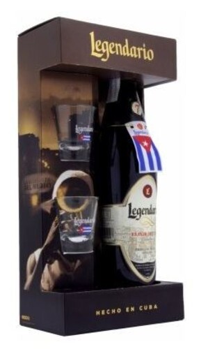 Legendario Elixir de Cuba 34% 0,7 l (dárkové balení 2 sklenice)