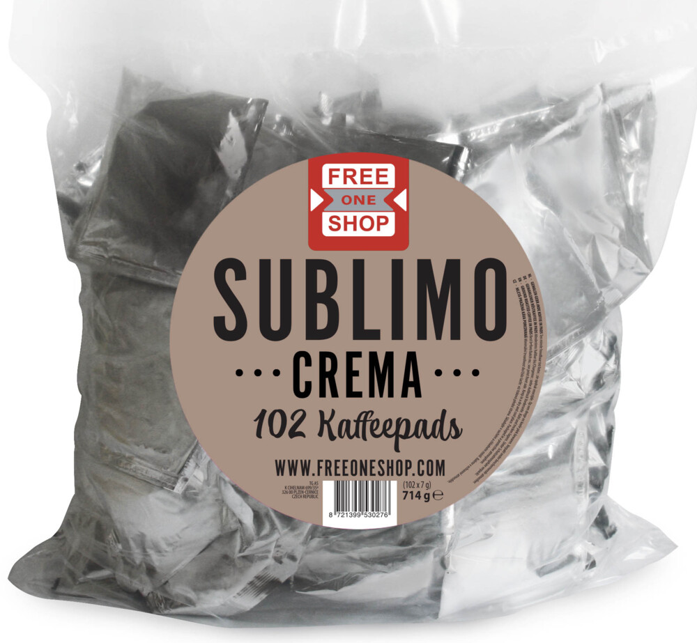 Free One Shop Crema pads 102 ks 714 g