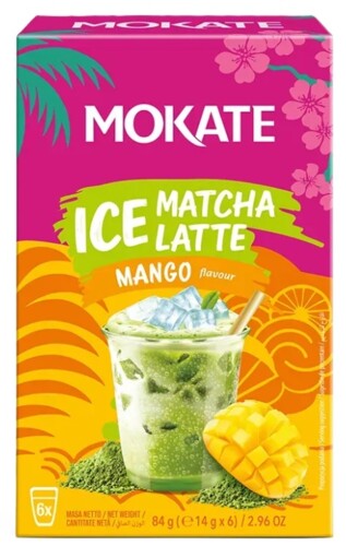 Mokate Ice Matcha Latte Mango 6 x 14 g