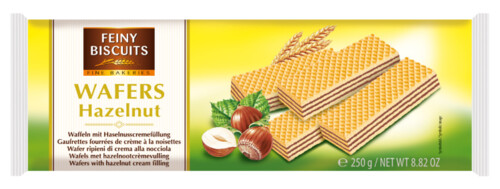 Waffeln mit Haselnusscremefüllung 250 g 