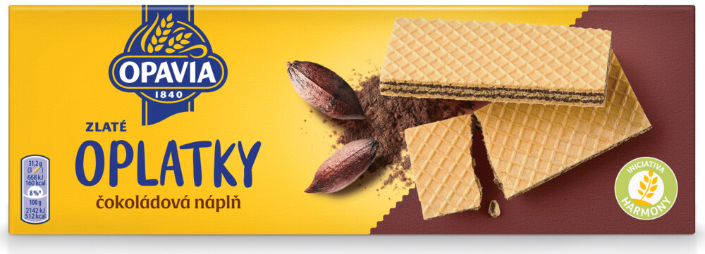 Zlaté oplatky čokoládové 146 g