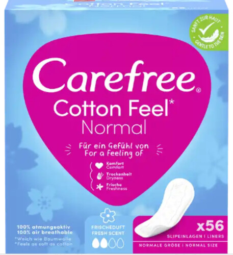 Carefree Cotton Feel Normal Fresh 56 ks