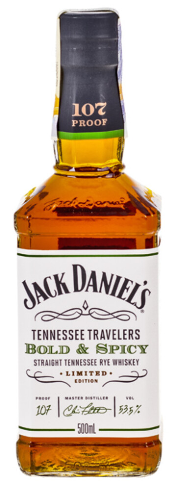 Jack Daniel’s Bold & Spicy 53,5%  0,5 l (holá láhev)
