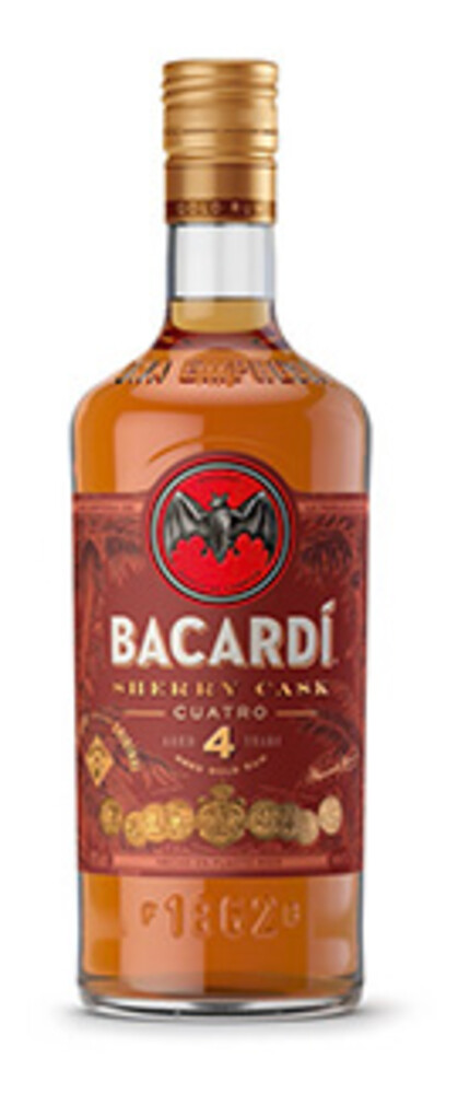 Bacardi Cuatro Sherry 40% 1 l (holá láhev)