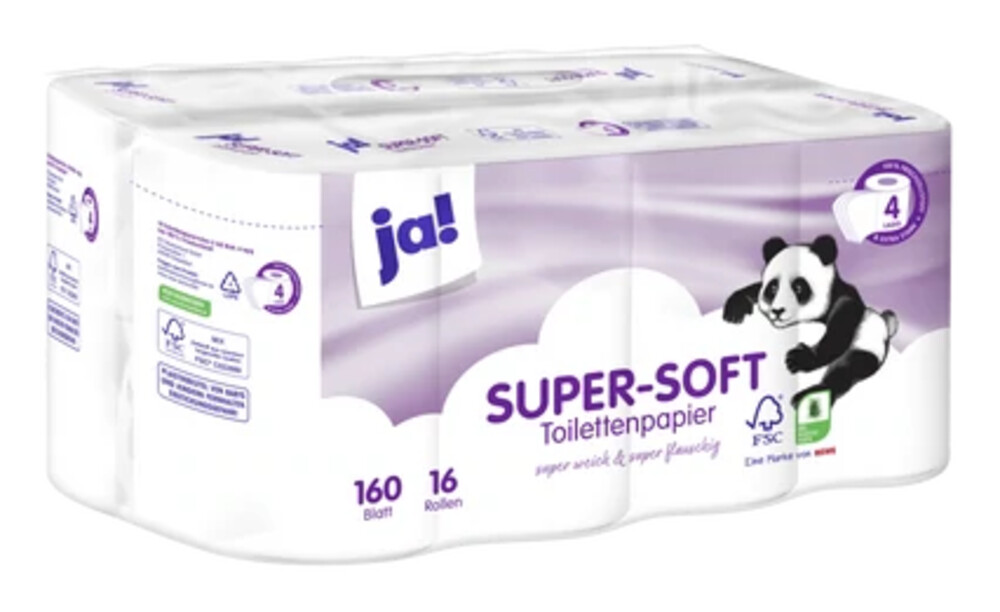 Ja! Toilettenpapier 16 rolí 4 vrstvý