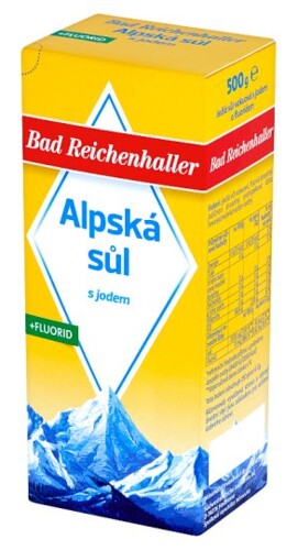 Bad Reichenaller Alpenjodsalz + Fluorid  náhradní náplň 500 g