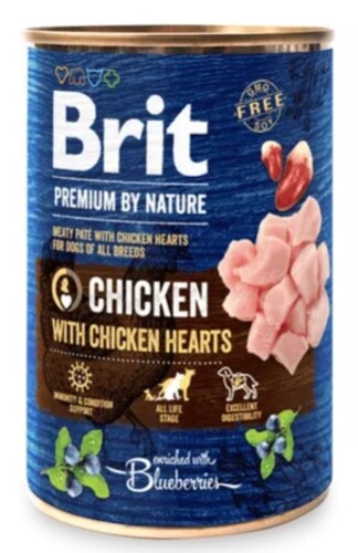 Brit Premium by Nature Chicken with Chicken Hearts 400 g