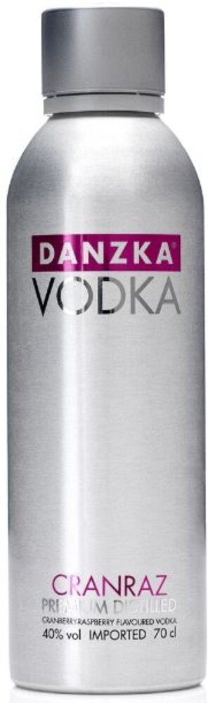 Danzka Vodka Cranraz 40% 1 l (holá láhev)