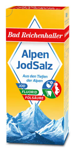 Bad Reichenhaller  Alpenjodsalz + Jod + Fluorid + Folsäuer náhradní nápň 500 g