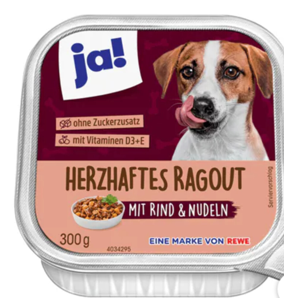 JA! Herzhaftes Ragout mit Rind Nudeln 300g