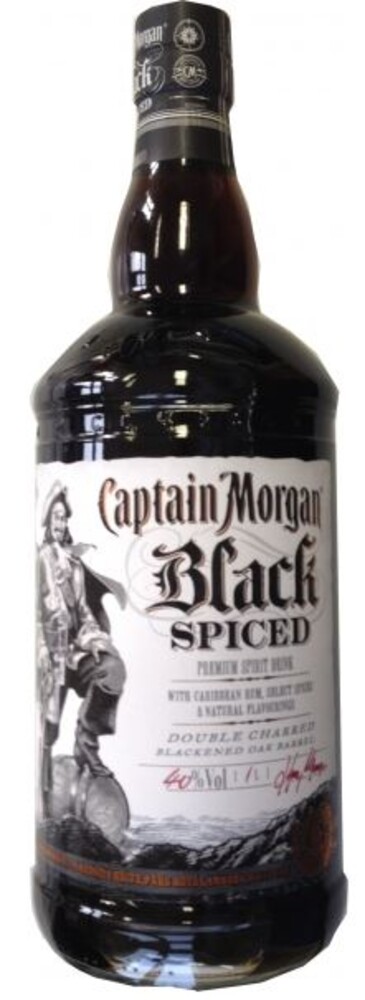 Captain Morgan Black Spiced 40% 1 l (holá láhev)