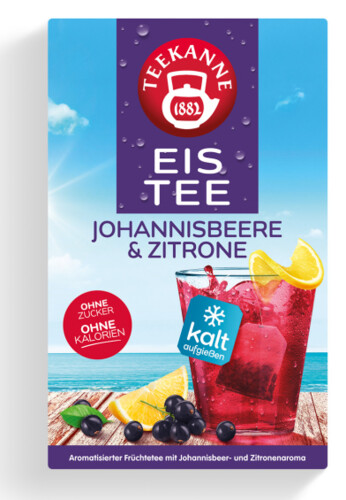 Teekanne Eistee Johannisbeere  Zitrone 18 x 2,5 g