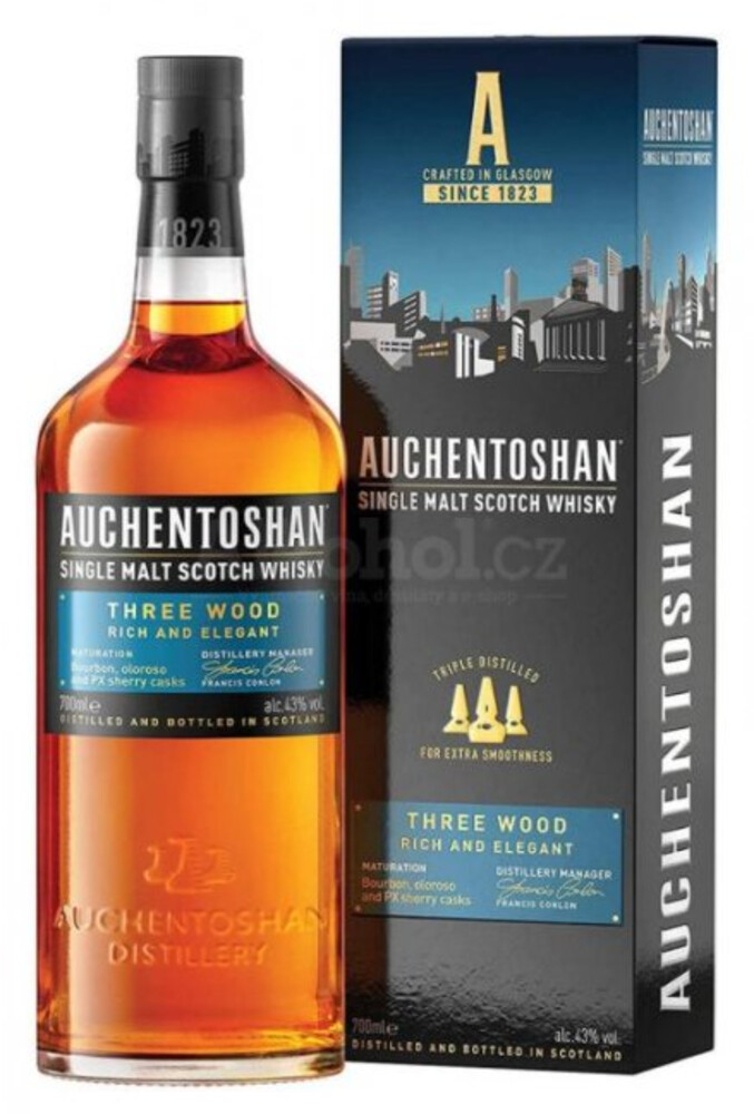 Auchentoshan Three Wood 43% 0,7 l (karton)