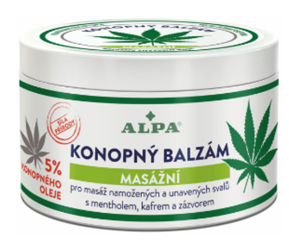 Alpa Konopný Balzám Masážní 250 ml