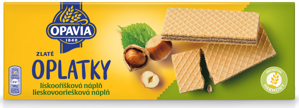 Zlaté oplatky oříškové 146 g