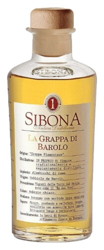 Sibona La Grappa Di Barolo 40% 0,5 l (holá láhev)