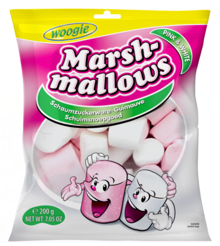 Woogie Marshmallows Pink & White 200 g