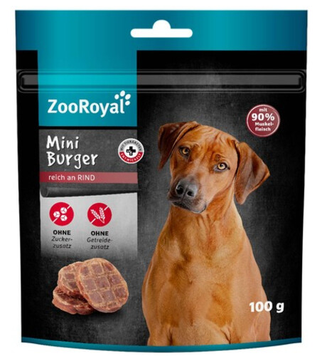 Zooroyal Mini Burger Reich an Rind 100 g 