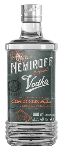 Nemiroff Vodka Original 40% 1 l (holá láhev)