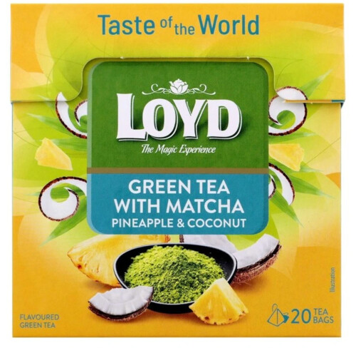 Loyd Green Tea Matcha Pineapple Coconut  20 x 1,5 g
