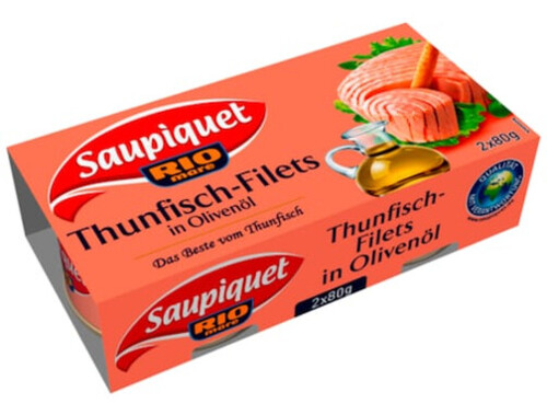 Saupiquet ThunfischFilets in Olivenöl 2 x 80 g