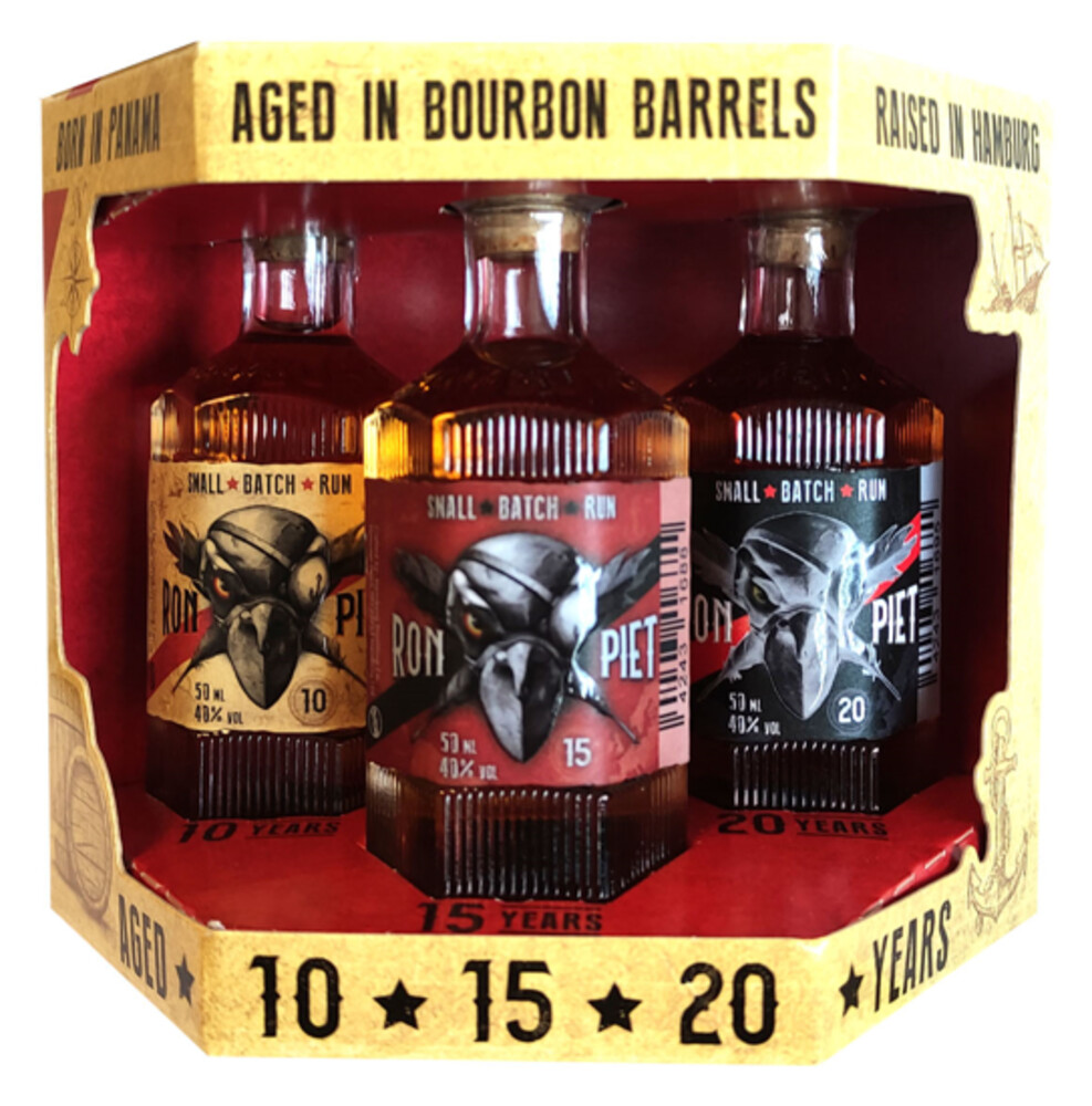 Ron Piet Set 10Y 15Y 20Y 40% 3x 50 ml (karton)