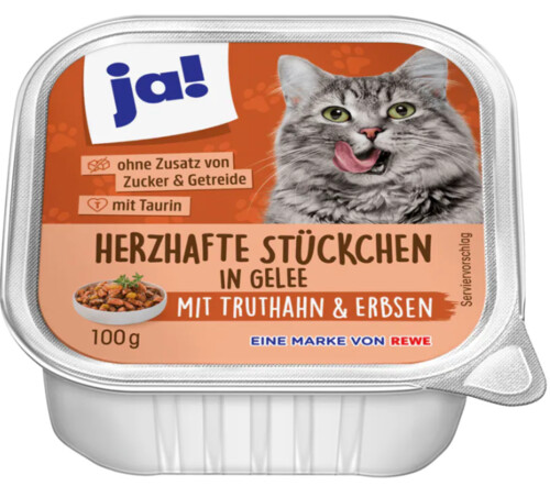 Ja! Herzhafte Stückchen mit Truthahn 100g