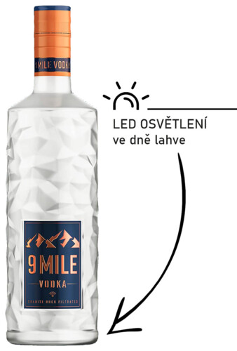 9 Mile Vodka 37,5% 1 l (holá láhev)