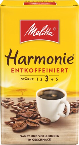 Melitta Harmonie Entkoffeiniert mletá káva 500 g
