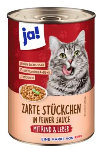 Yeah! Zarte Stückchcen mit Rind und Leber 415g